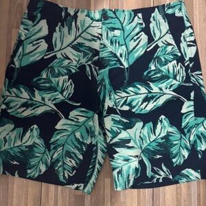 Under Armour Green and Black Leaf Print Men's Shorts
